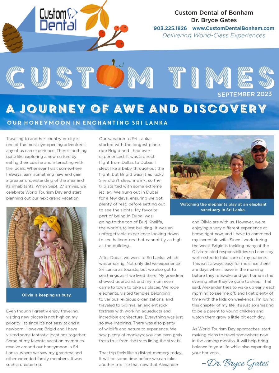 Patient Newsletter Custom Dental of Bonham Bonham TX